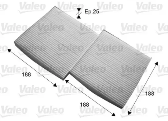 Filter, Innenraumluft VALEO 715714 Bild Filter, Innenraumluft VALEO 715714