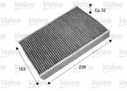 Filter, Innenraumluft VALEO 715722