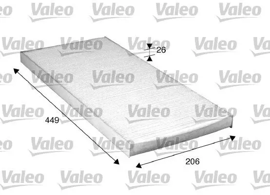 Filter, Innenraumluft VALEO 716028 Bild Filter, Innenraumluft VALEO 716028