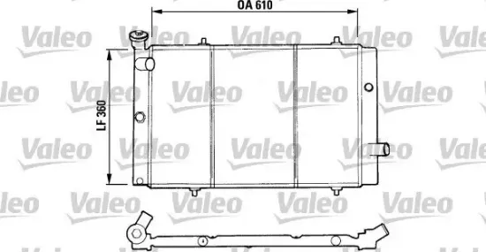 Kühler, Motorkühlung VALEO 730015 Bild Kühler, Motorkühlung VALEO 730015