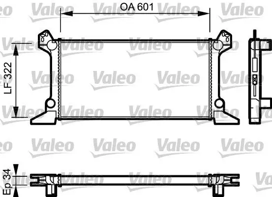 Kühler, Motorkühlung VALEO 730124