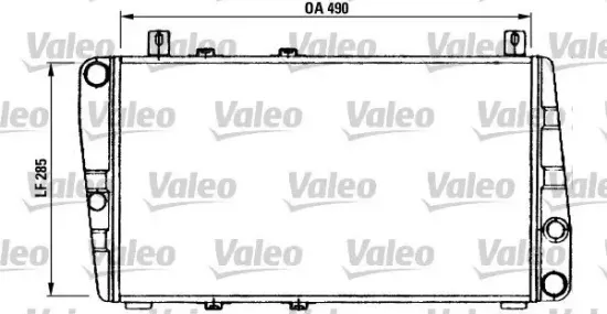 Kühler, Motorkühlung VALEO 730375 Bild Kühler, Motorkühlung VALEO 730375