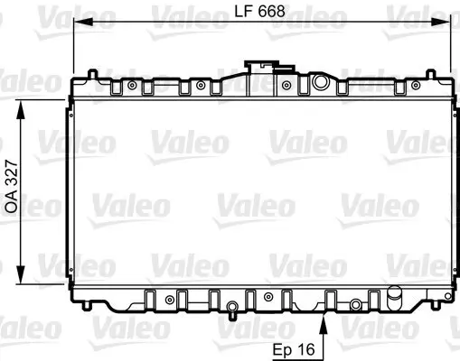 Kühler, Motorkühlung VALEO 730423 Bild Kühler, Motorkühlung VALEO 730423