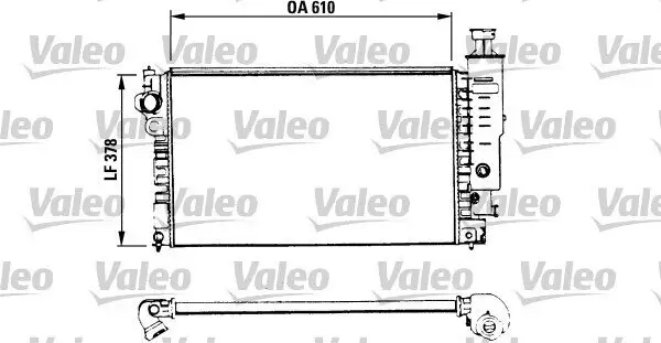 Kühler, Motorkühlung VALEO 730575