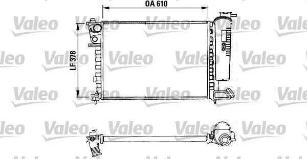 Kühler, Motorkühlung VALEO 730630