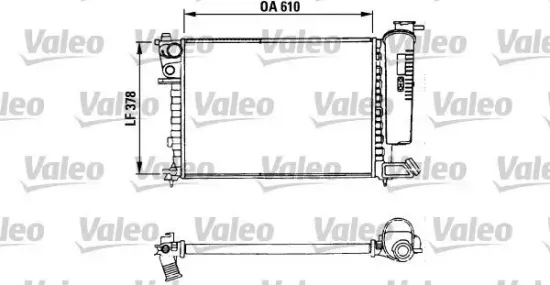 Kühler, Motorkühlung VALEO 730630 Bild Kühler, Motorkühlung VALEO 730630