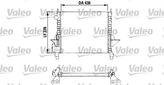 Kühler, Motorkühlung VALEO 730633 Bild Kühler, Motorkühlung VALEO 730633