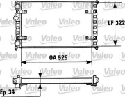 Kühler, Motorkühlung VALEO 730947