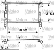 Kühler, Motorkühlung VALEO 730975