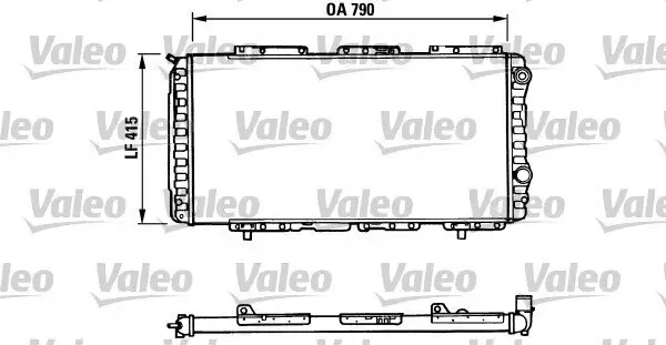 Kühler, Motorkühlung VALEO 730997