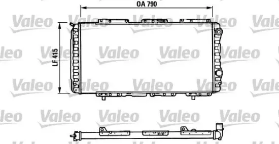 Kühler, Motorkühlung VALEO 730997 Bild Kühler, Motorkühlung VALEO 730997