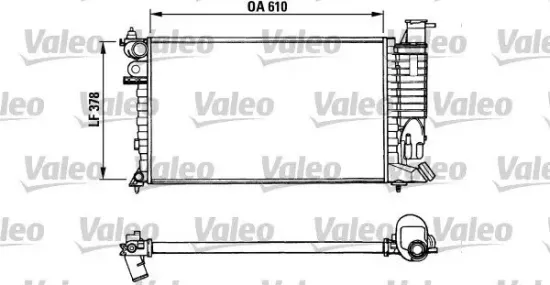 Kühler, Motorkühlung VALEO 731010 Bild Kühler, Motorkühlung VALEO 731010