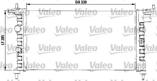 Kühler, Motorkühlung VALEO 731013