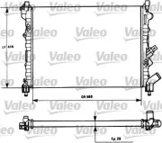 Kühler, Motorkühlung VALEO 731128