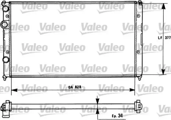 Kühler, Motorkühlung VALEO 731267 Bild Kühler, Motorkühlung VALEO 731267