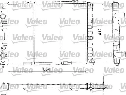 Kühler, Motorkühlung VALEO 731283