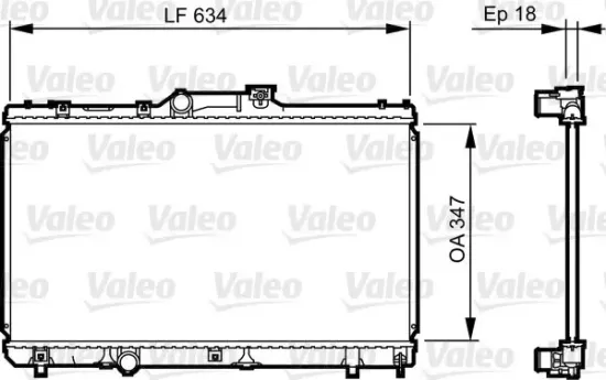 Kühler, Motorkühlung VALEO 731441 Bild Kühler, Motorkühlung VALEO 731441