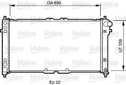 Kühler, Motorkühlung VALEO 731472