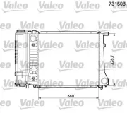 Kühler, Motorkühlung VALEO 731508