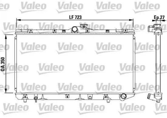 Kühler, Motorkühlung VALEO 731568 Bild Kühler, Motorkühlung VALEO 731568