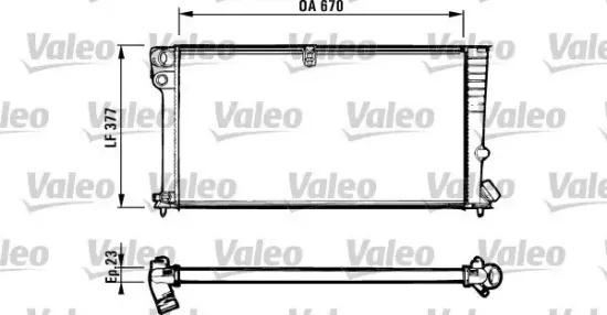 Kühler, Motorkühlung VALEO 731570 Bild Kühler, Motorkühlung VALEO 731570