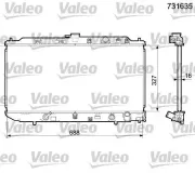 Kühler, Motorkühlung VALEO 731635