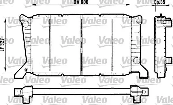 Kühler, Motorkühlung VALEO 731779