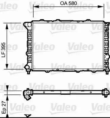 Kühler, Motorkühlung VALEO 732013 Bild Kühler, Motorkühlung VALEO 732013