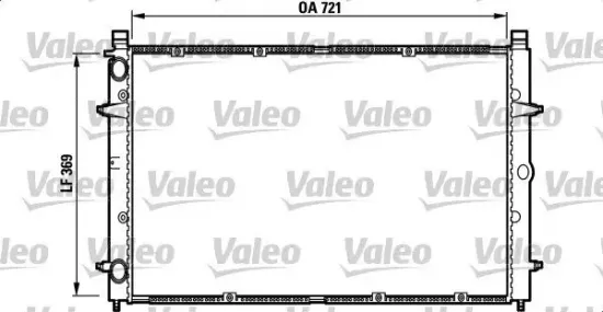 Kühler, Motorkühlung VALEO 732397 Bild Kühler, Motorkühlung VALEO 732397