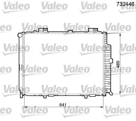 Kühler, Motorkühlung VALEO 732446 Bild Kühler, Motorkühlung VALEO 732446