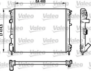 Kühler, Motorkühlung VALEO 732523