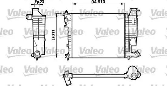 Kühler, Motorkühlung VALEO 732535 Bild Kühler, Motorkühlung VALEO 732535