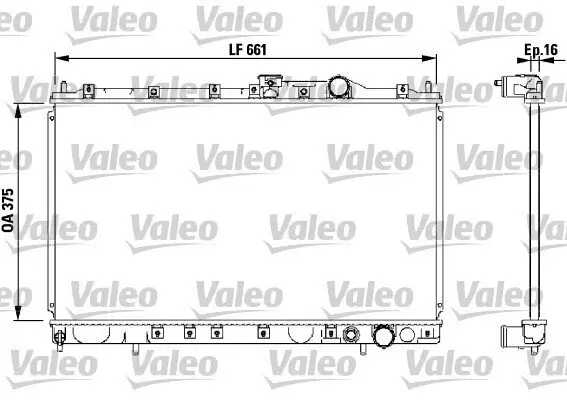 Kühler, Motorkühlung VALEO 732539