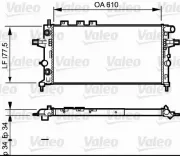 Kühler, Motorkühlung VALEO 732548