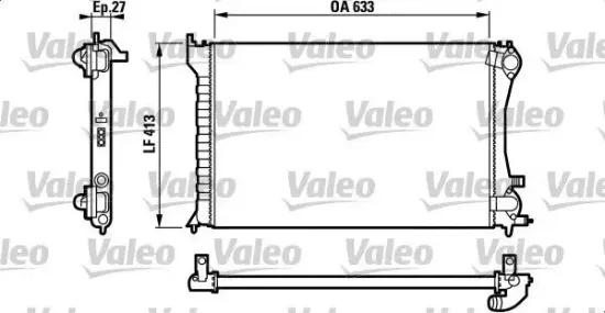 Kühler, Motorkühlung VALEO 732567 Bild Kühler, Motorkühlung VALEO 732567