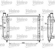 Kühler, Motorkühlung VALEO 732788
