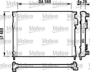 Kühler, Motorkühlung VALEO 732846