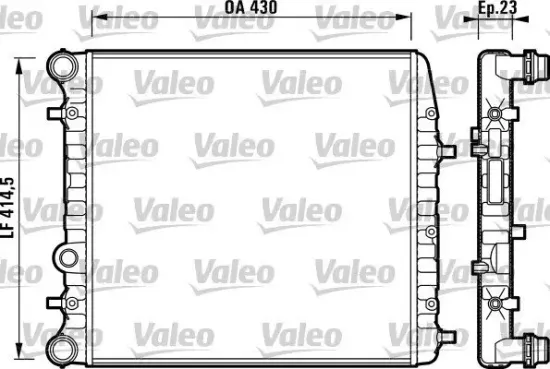 Kühler, Motorkühlung VALEO 732863 Bild Kühler, Motorkühlung VALEO 732863