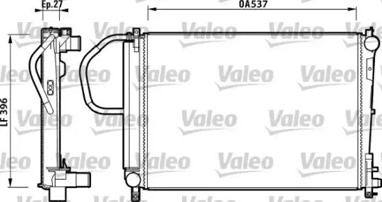 Kühler, Motorkühlung VALEO 732883 Bild Kühler, Motorkühlung VALEO 732883