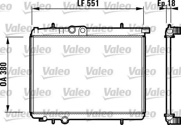 Kühler, Motorkühlung VALEO 732886