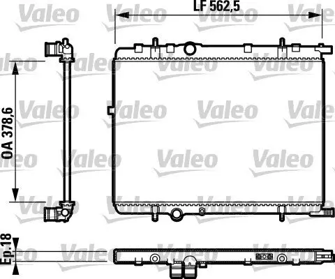 Kühler, Motorkühlung VALEO 732890