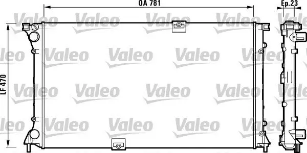 Kühler, Motorkühlung VALEO 732902