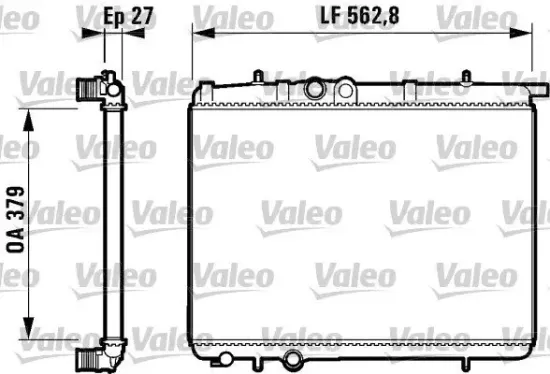 Kühler, Motorkühlung VALEO 732910 Bild Kühler, Motorkühlung VALEO 732910