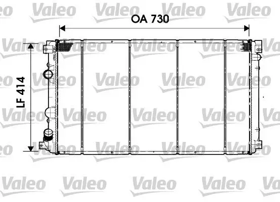 Kühler, Motorkühlung VALEO 732919