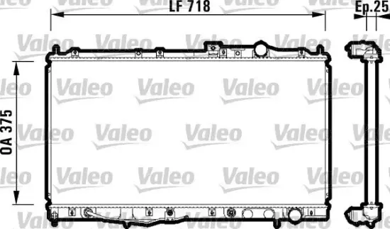 Kühler, Motorkühlung VALEO 734142 Bild Kühler, Motorkühlung VALEO 734142