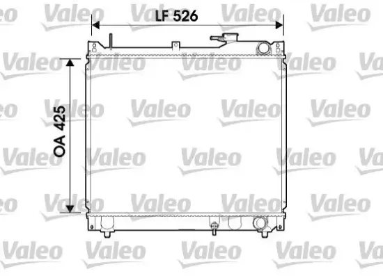 Kühler, Motorkühlung VALEO 734162 Bild Kühler, Motorkühlung VALEO 734162