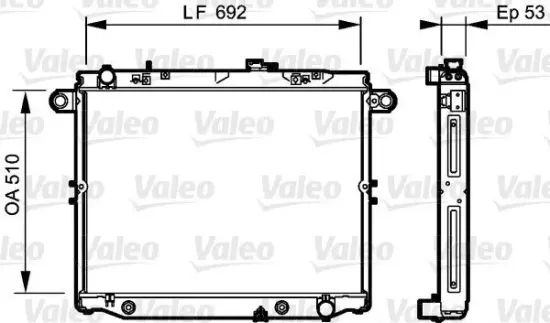 Kühler, Motorkühlung VALEO 734192 Bild Kühler, Motorkühlung VALEO 734192