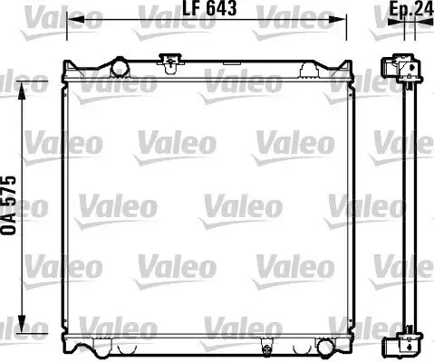 Kühler, Motorkühlung VALEO 734205