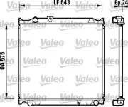 Kühler, Motorkühlung VALEO 734205