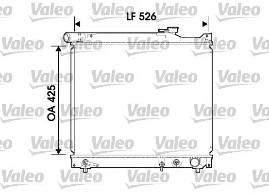 Kühler, Motorkühlung VALEO 734214